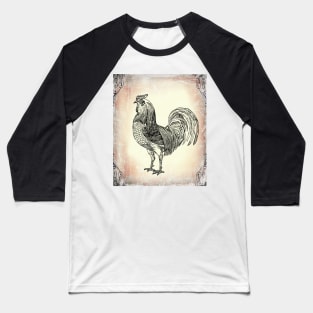 Antique Rooster on the Farm: Farmhouse decor Baseball T-Shirt